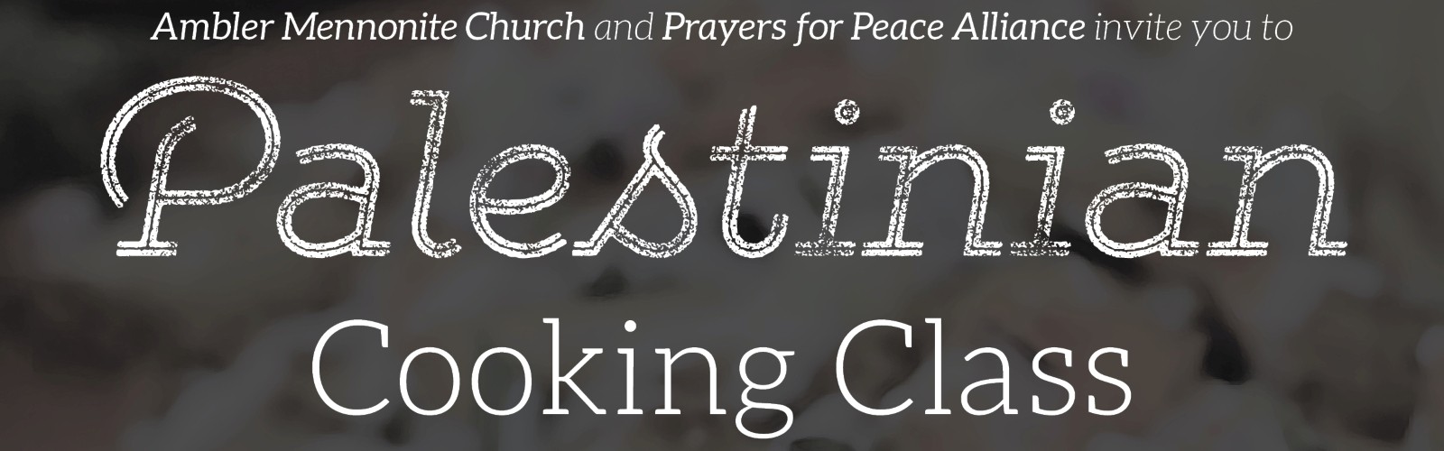 Palestinian Cooking Class